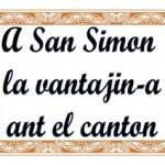 A San Simon la vantajin-a ant el canton