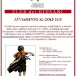Golf Club Cherasco: aprile, porte aperte ai bambini. Intanto proseguono le Gare del nuovo calendario 2015
