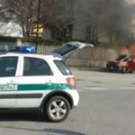 Bra: auto in fiamme a Bandito